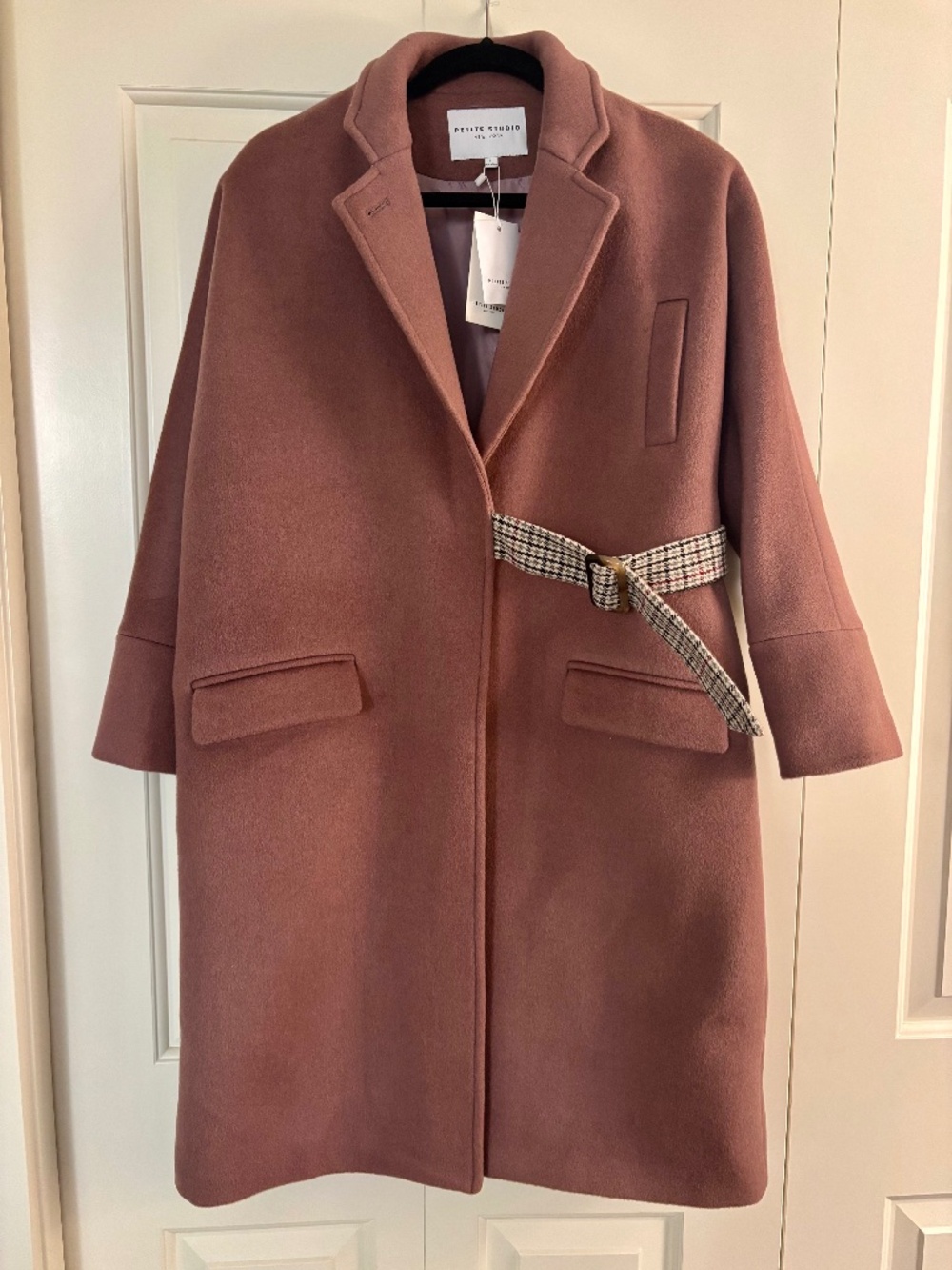Petite Studio NYC Carmen Wool - Dusty Rose Coat Size S